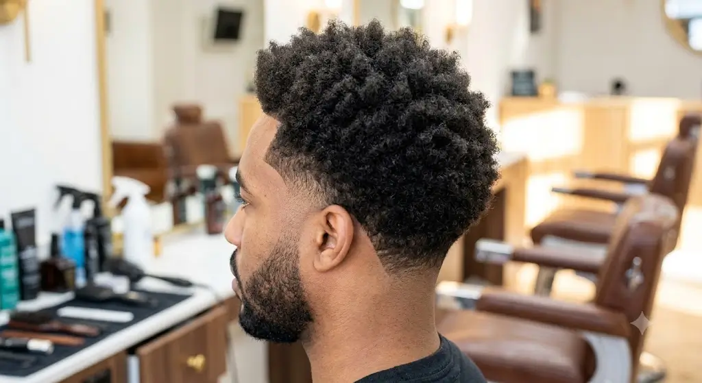 Mid Taper Fade Afro
