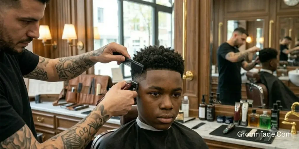  Barber for a High Taper Fade