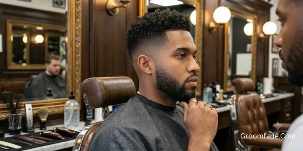  Barber for a Taper Fade With Beard