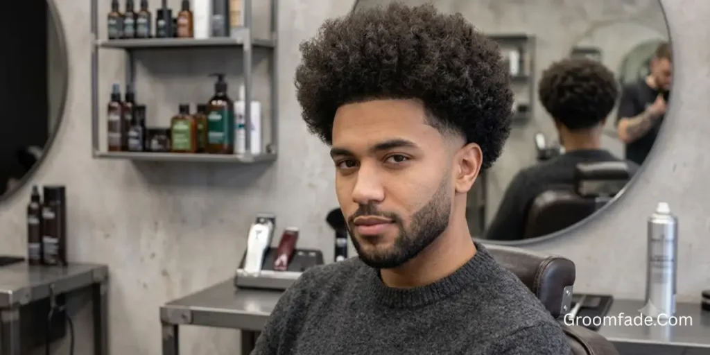 Blowout Afro Taper Fade
