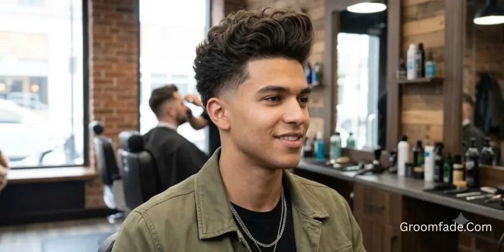 Blowout Low Taper Fade Curly Hair