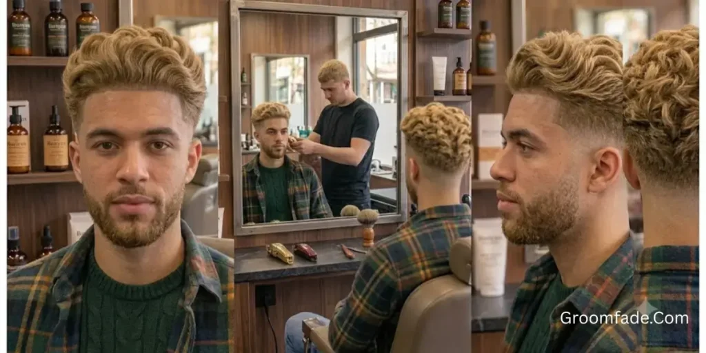 Blowout Taper Fade Blonde Hair
