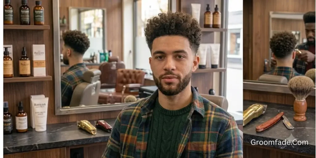 Blowout Taper Fade Curly Hair