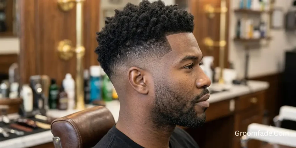 High Taper Fade Black Male Style