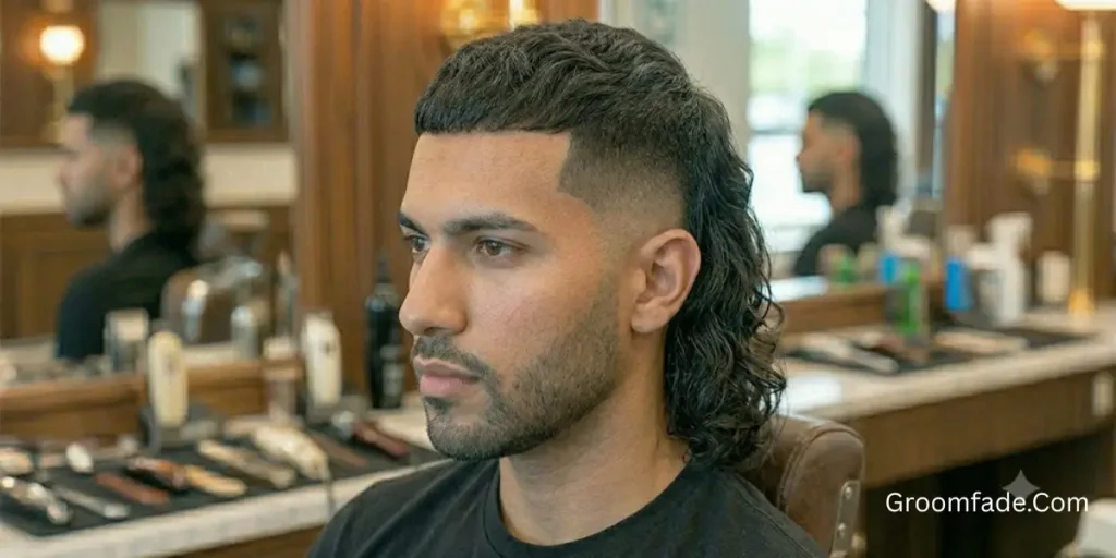 High Taper Fade Mullet