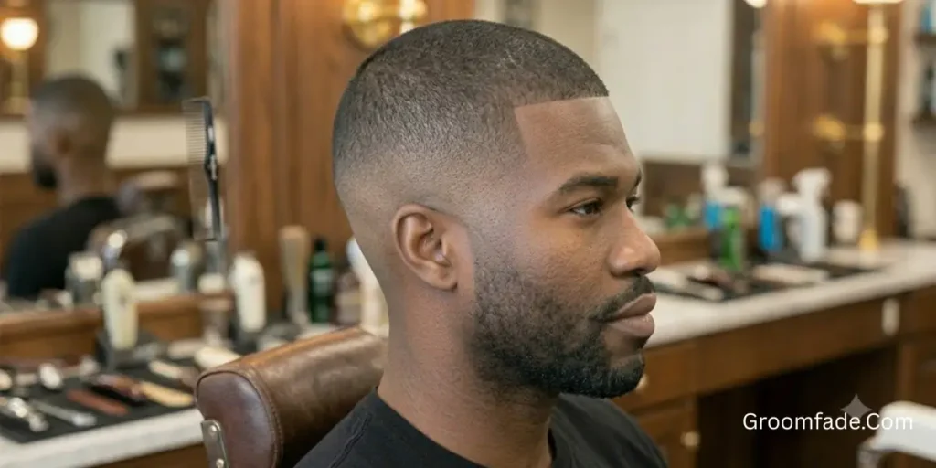 High Taper Fade with Buzz Cut