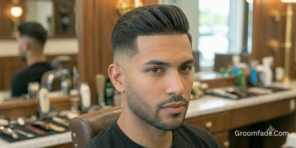 High Taper Fade with Comb Over