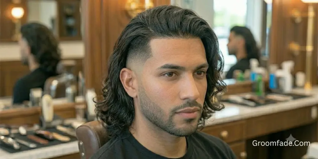 High Taper Fade with Long Hair