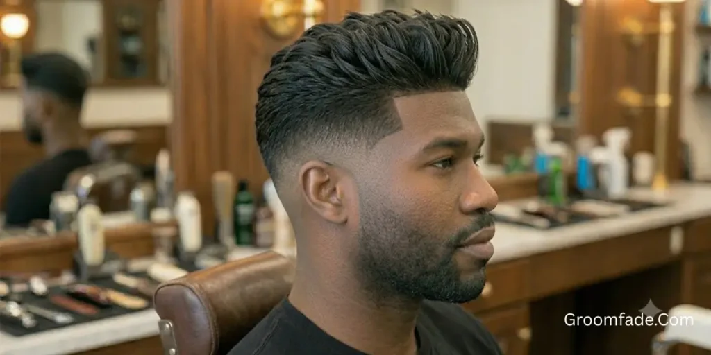 High Taper Fade with Quiff