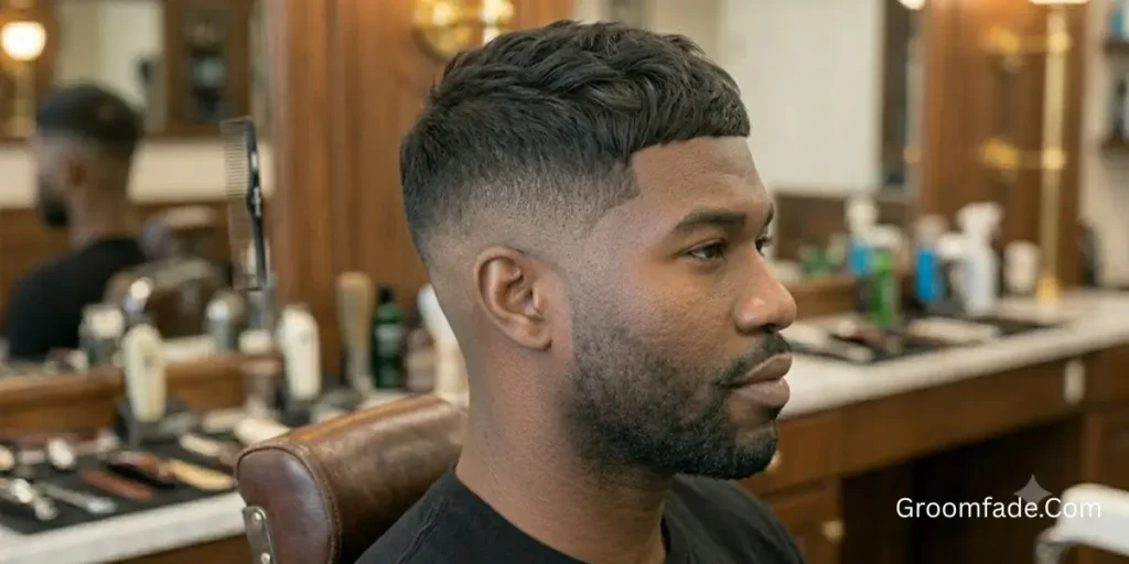 High Taper Fade with Textured Crop