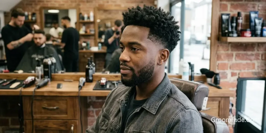 Low Taper Fade Curly Hair