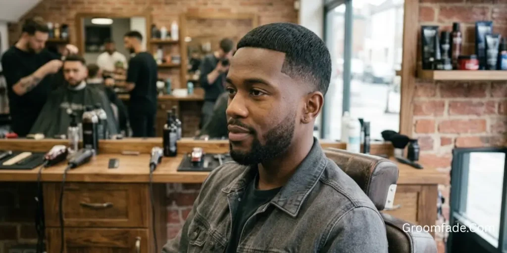 Low Taper Fade Straight Hair