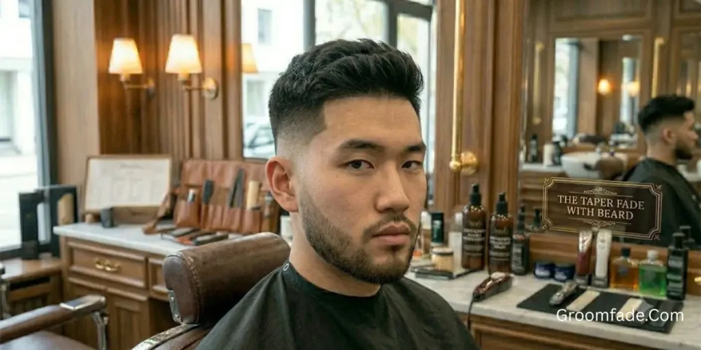 Low Taper Fade With Beard