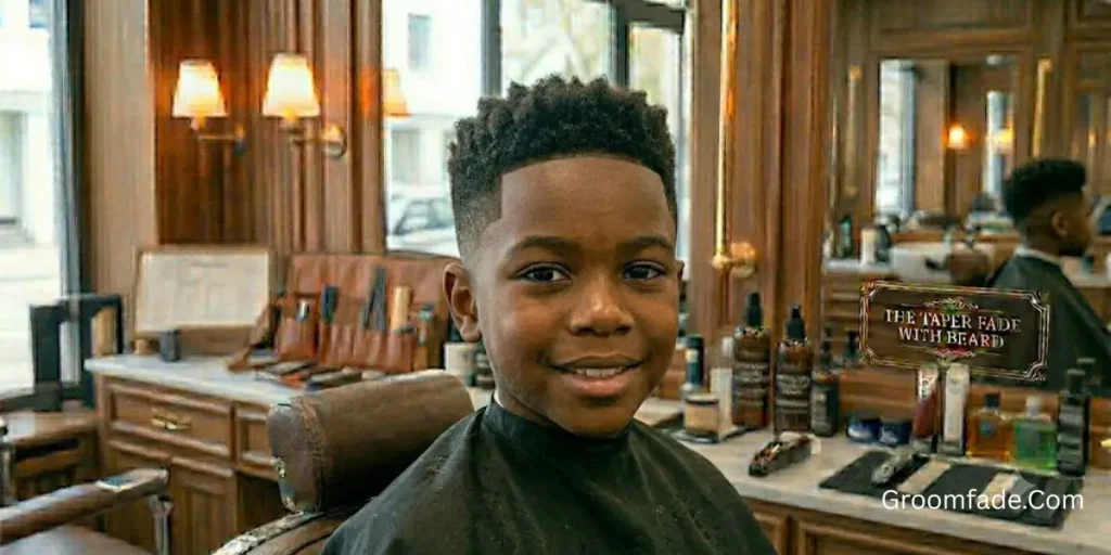 Low Taper Fade With Beard Black Men