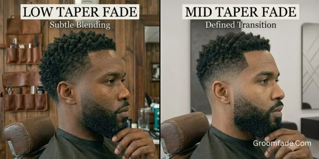 Low Taper Fade vs Mid Taper Fade
