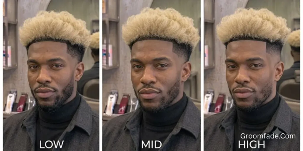 Low vs Mid vs High Blowout Taper Fade