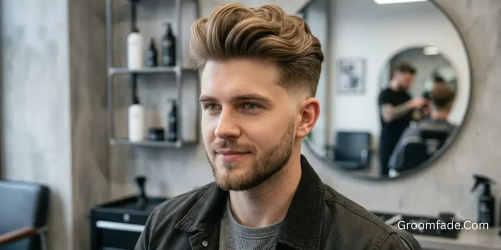 Mid Blowout Taper Fade