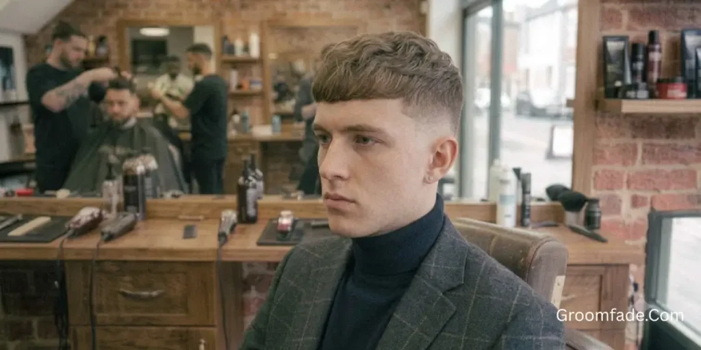 Mid Taper Fade Fringe