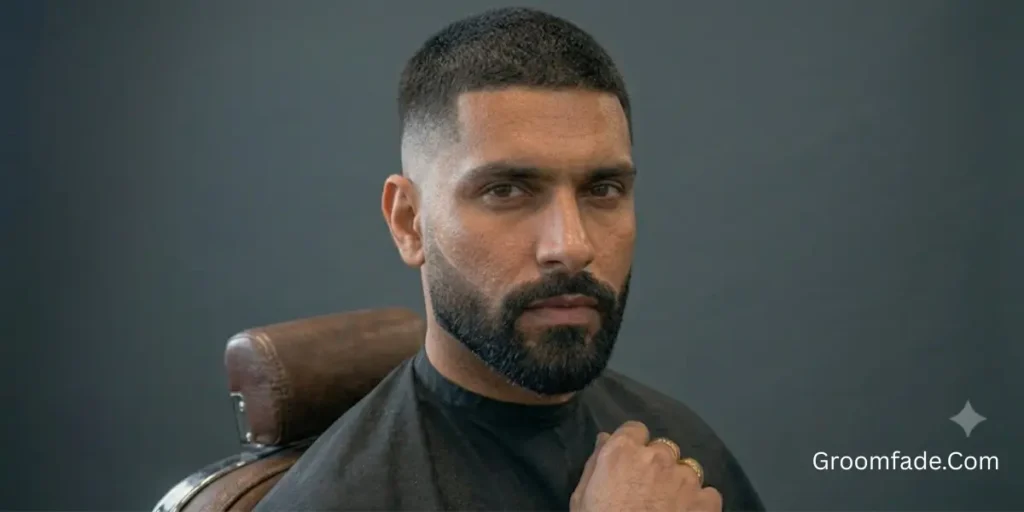 Short Taper Fade With Beard