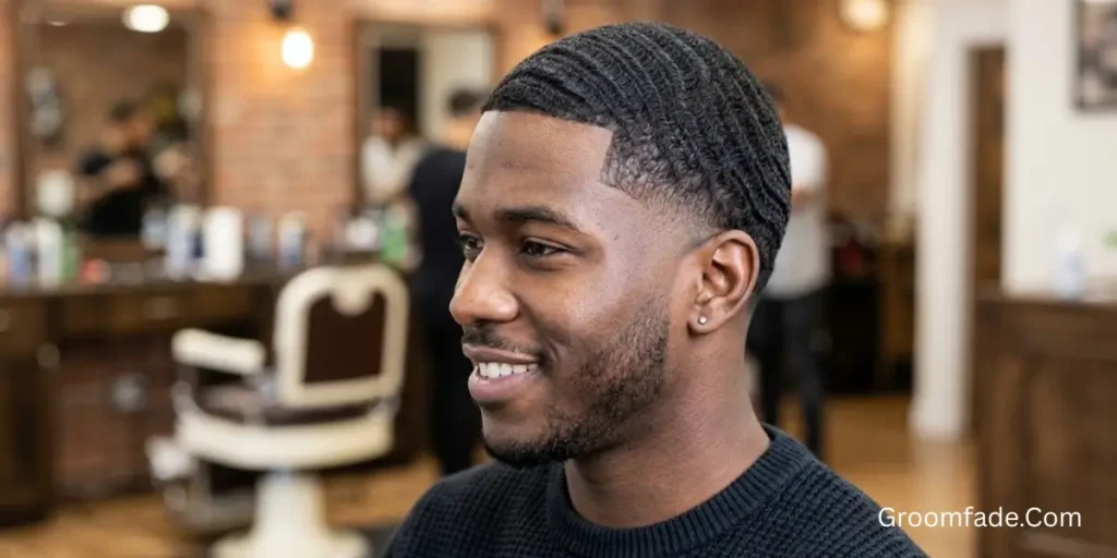 360 Waves with Mid Taper Fade
