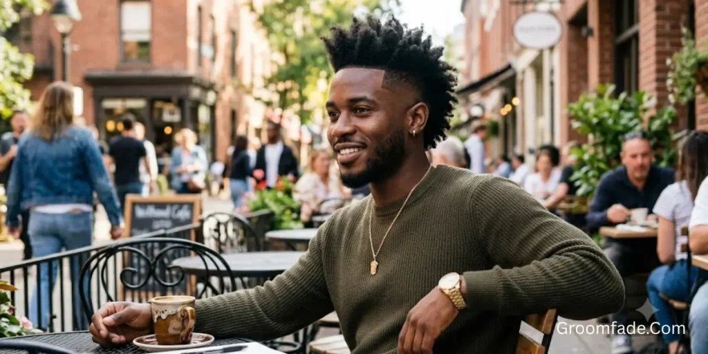 Afro Mohawk Fade
