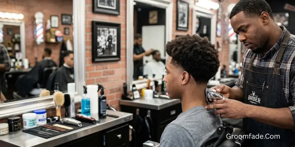 Ask Your Barber for a Low Taper Fade Afro