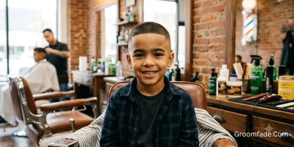 Bald Fade Haircut for Kids