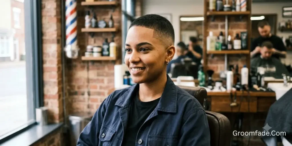 Bald Fade Haircut for Women
