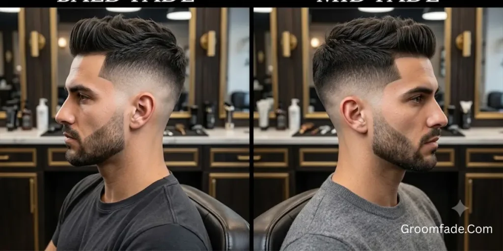 Bald Fade vs Mid Fade