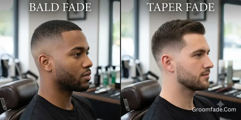 Bald Fade vs Taper Fade