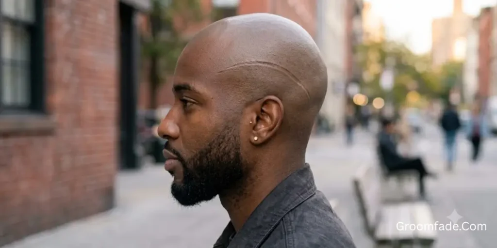 Bald Fade with Beard