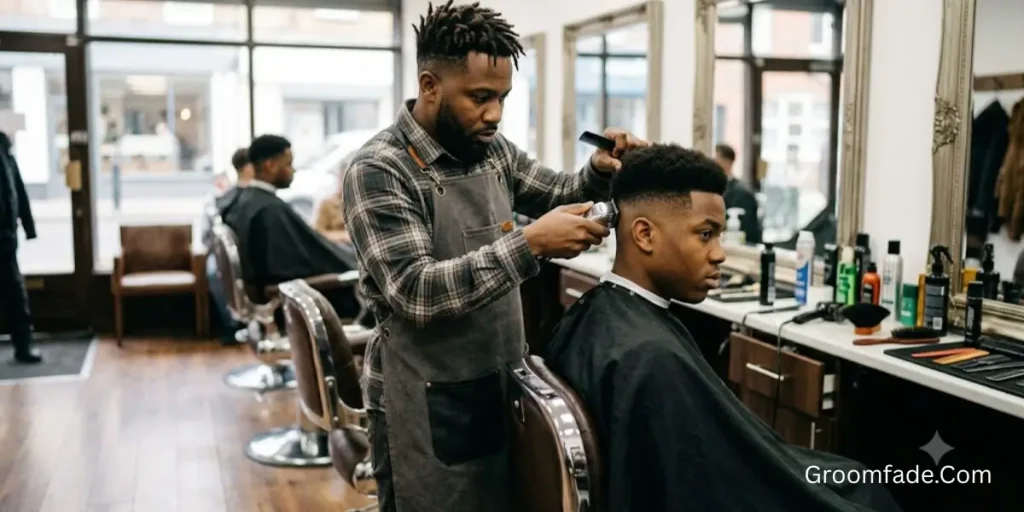 Barber for a High Taper Fade