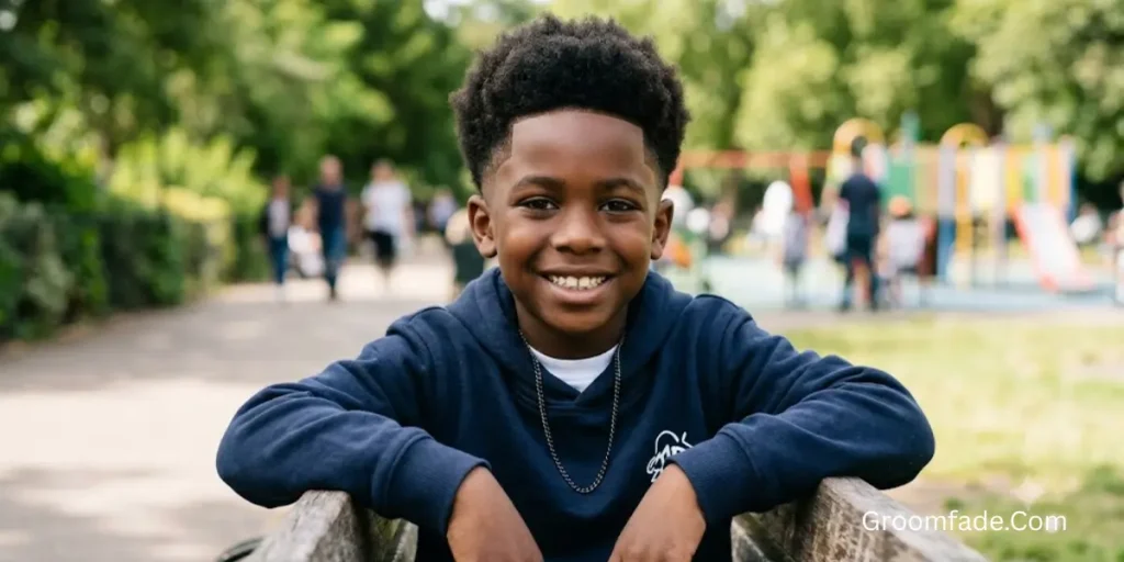 Black Boy Low Taper Fade Afro