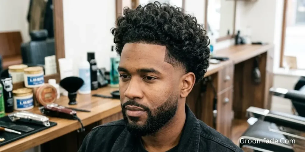 Blowout Low Taper Fade Curly Hair