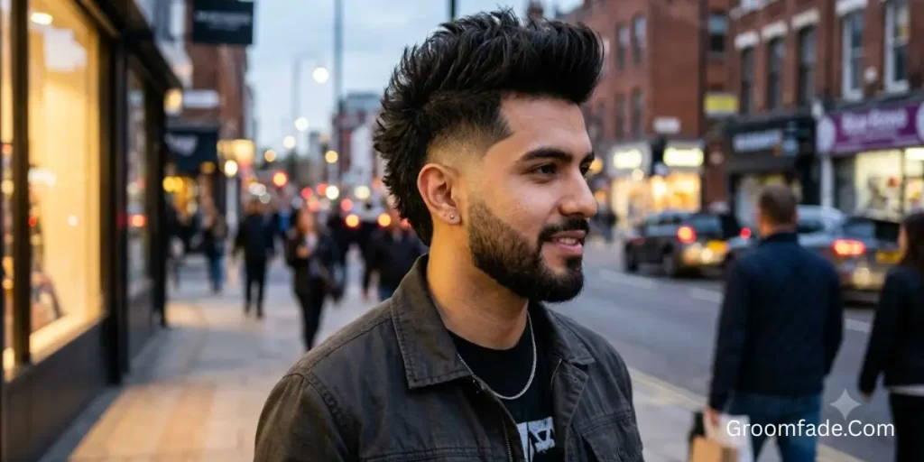 Burst Fade Faux Hawk