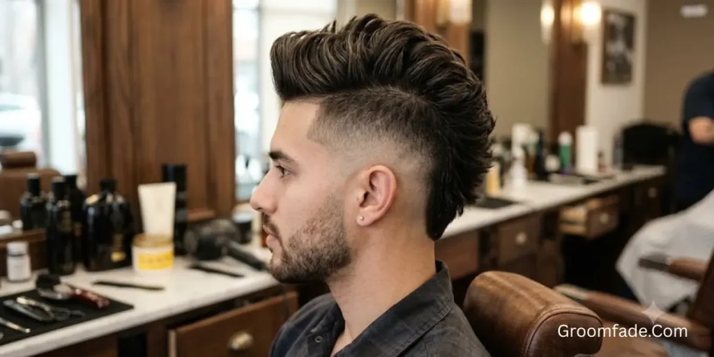 Burst Fade Faux Hawk