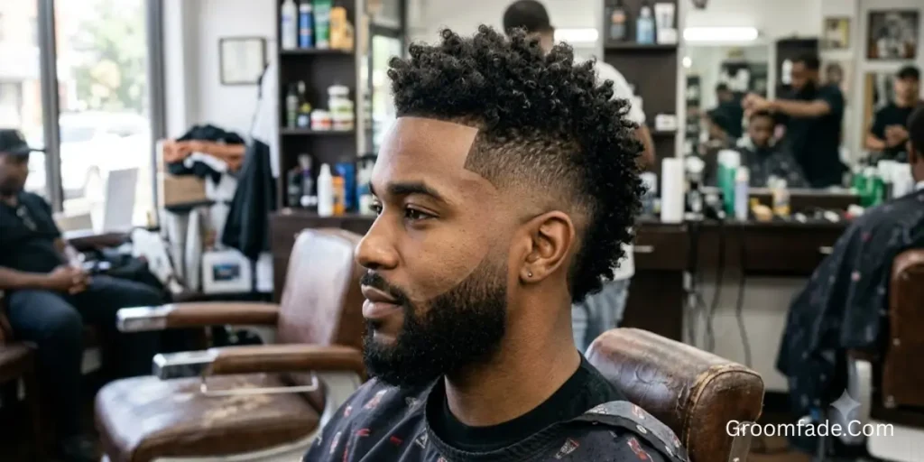 Burst Taper Fade Mohawk