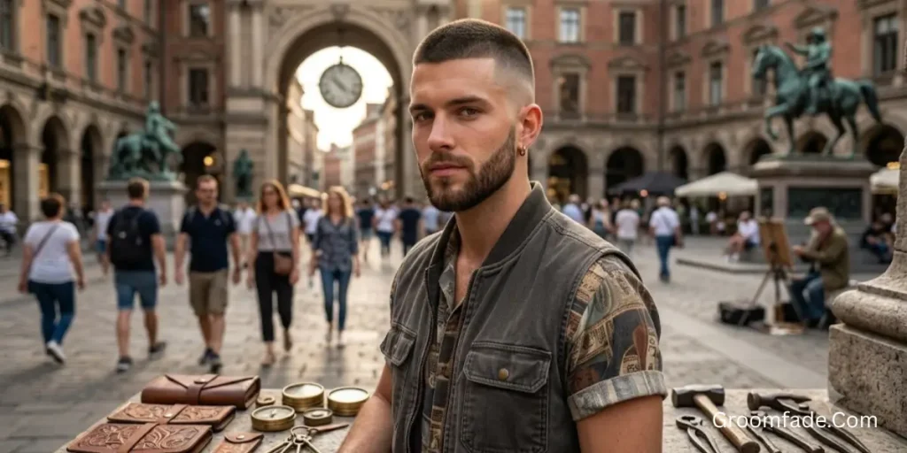 Buzz Cut Mohawk Fade