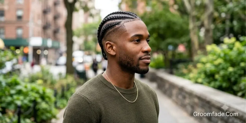 Cornrows with Fade