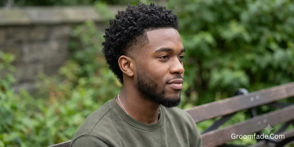 Curly Burst Fade