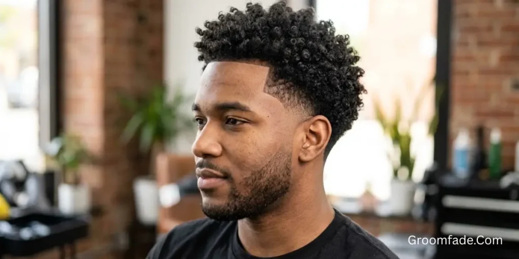 Defined Curl Low Taper Fade