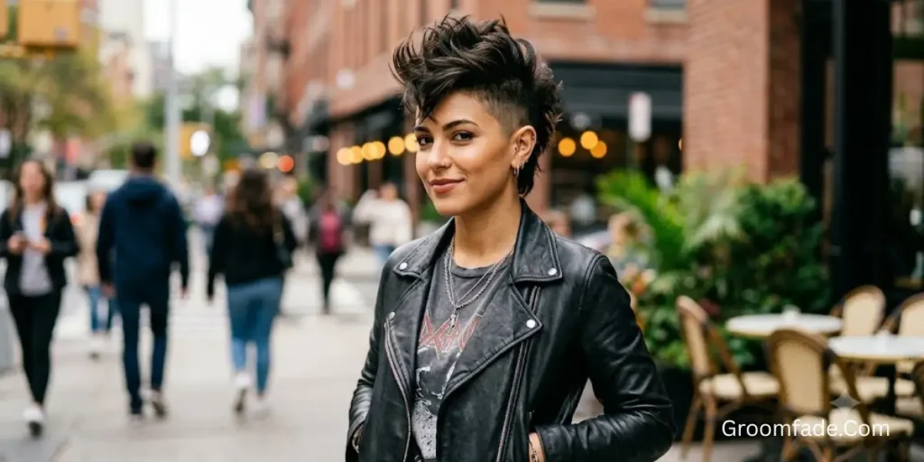 Faux Hawk Hairstyle Female