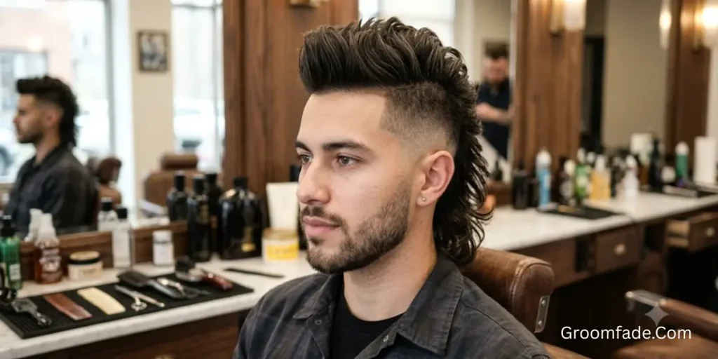 Faux Hawk Mullet