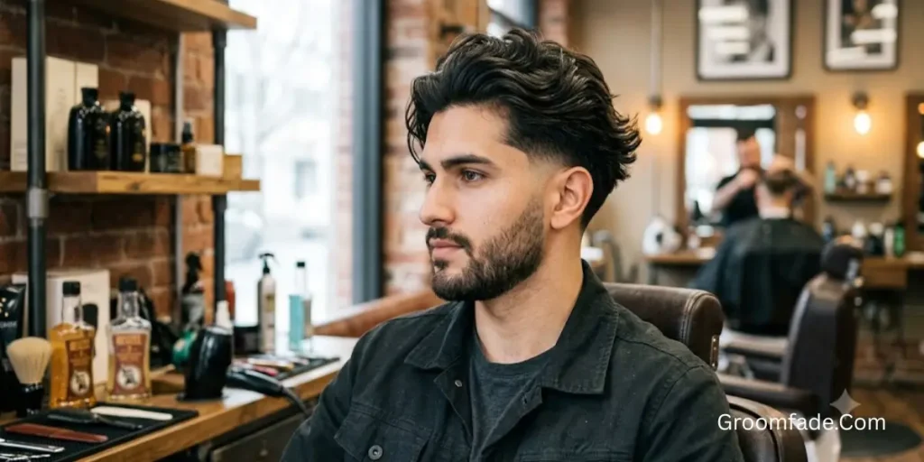 Flow Hairstyle with Taper Fade