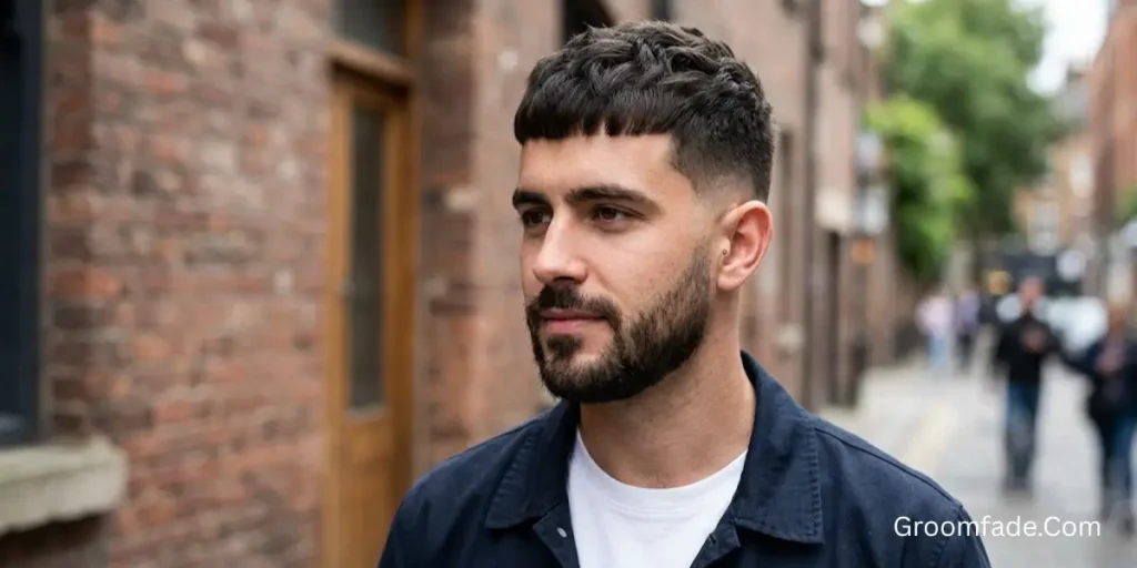 French Crop With Mid Taper Fade
