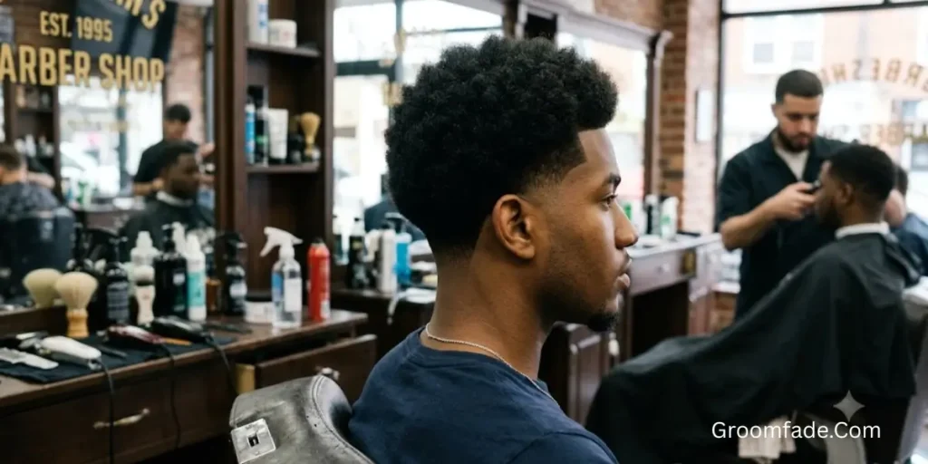 Get a Low Taper Fade Afro