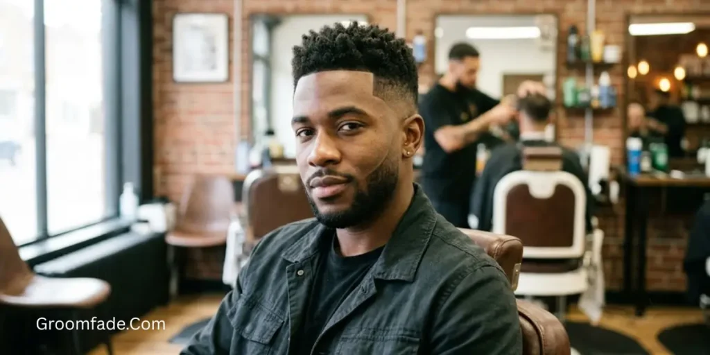 High Taper Fade Black Male