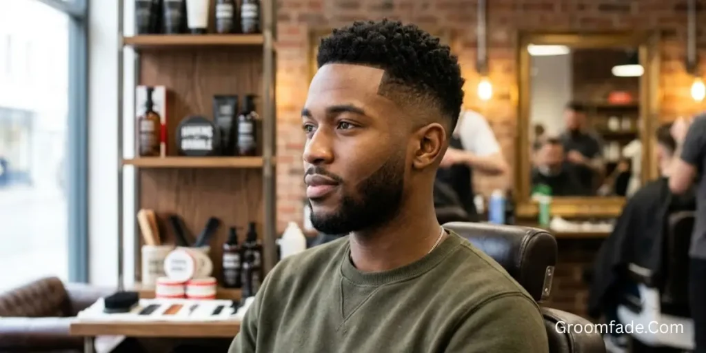 High Taper Fade Black Male