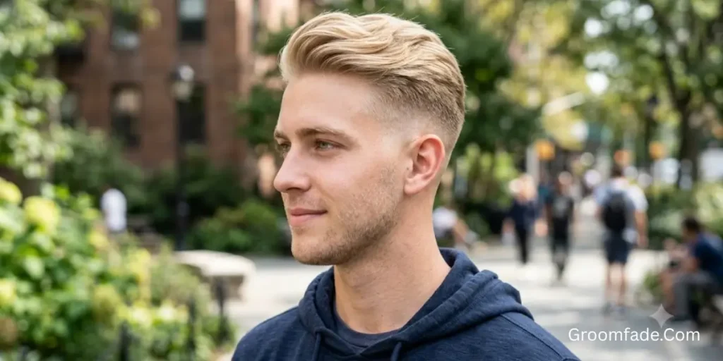 High Taper Fade Blonde