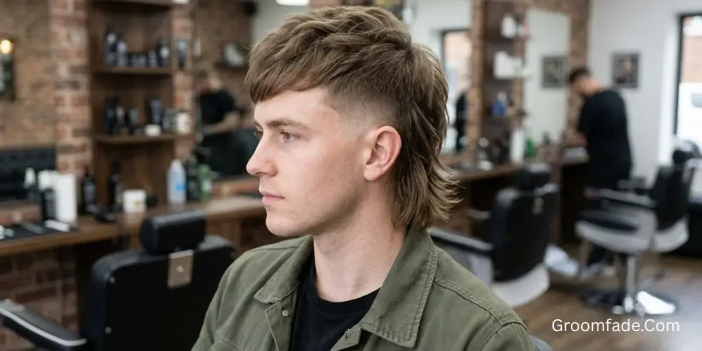 High Taper Fade Mullet
